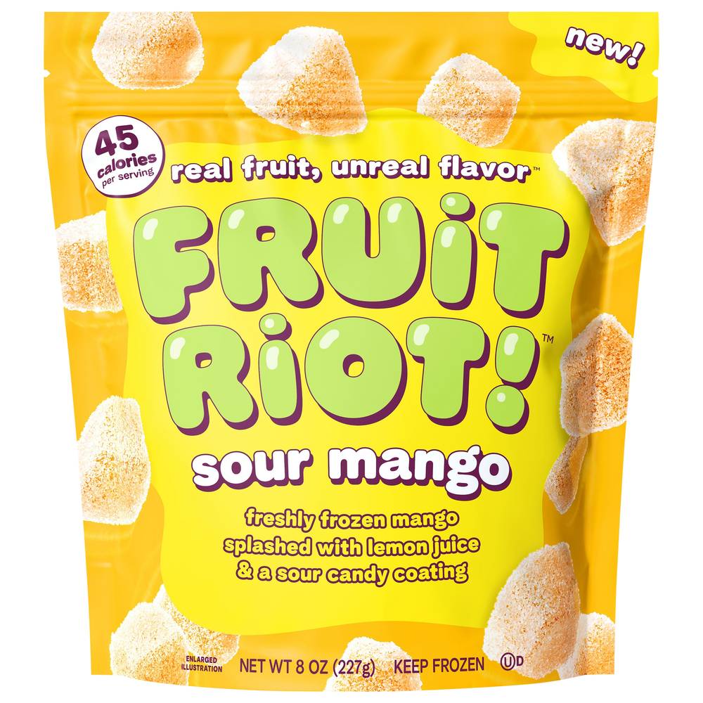 Fruit Riot! Frozen Candy, Sour Mango (8 oz)