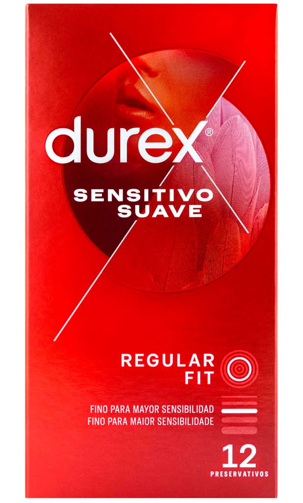 Durex - Preservativo sensitivo suave, 12 unidades