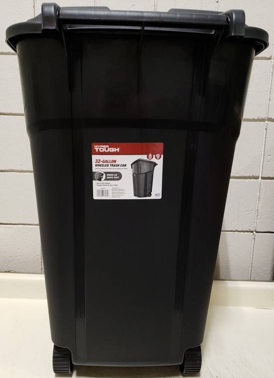 Hyper Tough 32 Gal Trash Can (black), Delivery Near You