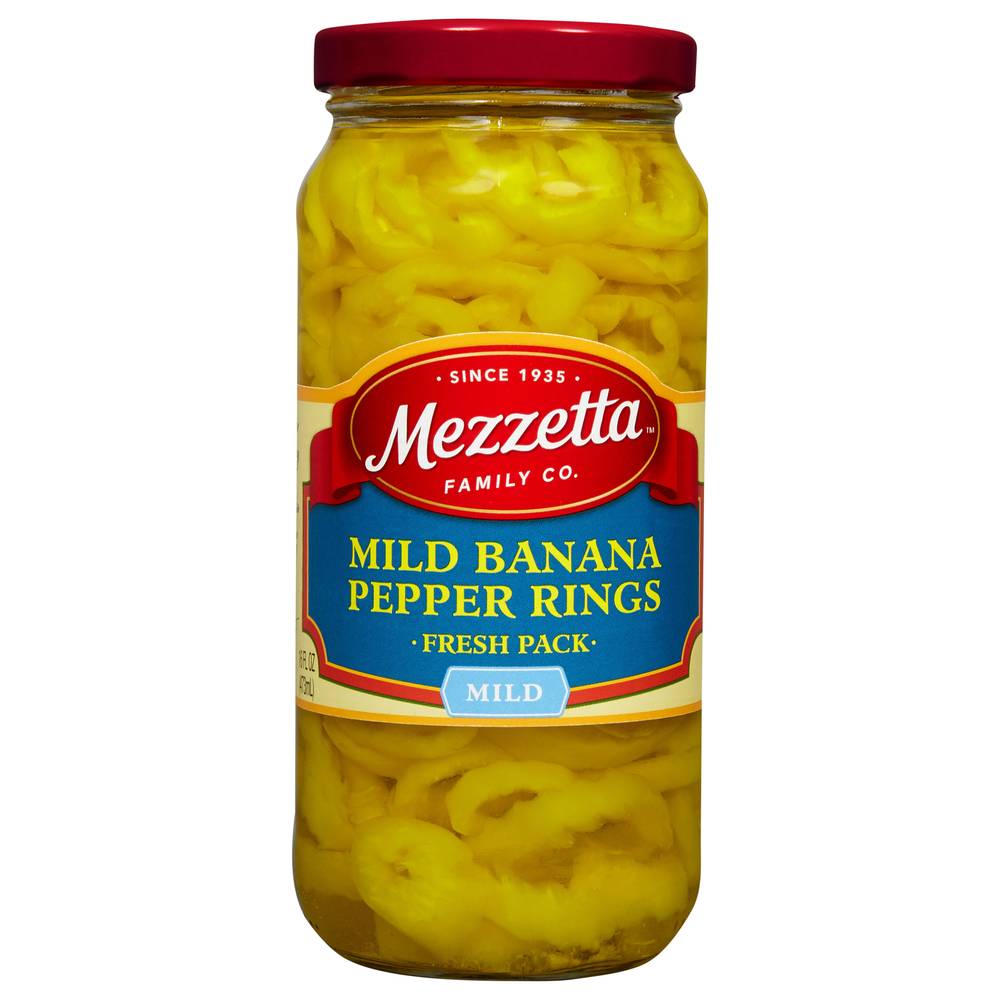 Mezzetta Fresh pack Mild Banana Pepper Rings (16 fl oz)