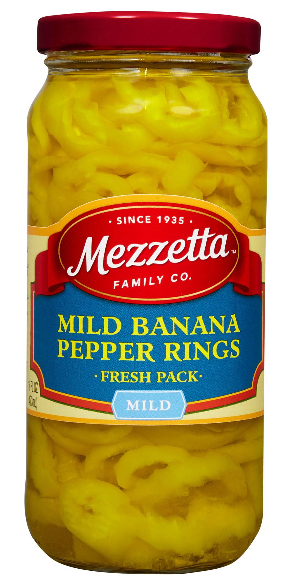 Mezzetta Fresh pack Mild Banana Pepper Rings (16 fl oz)