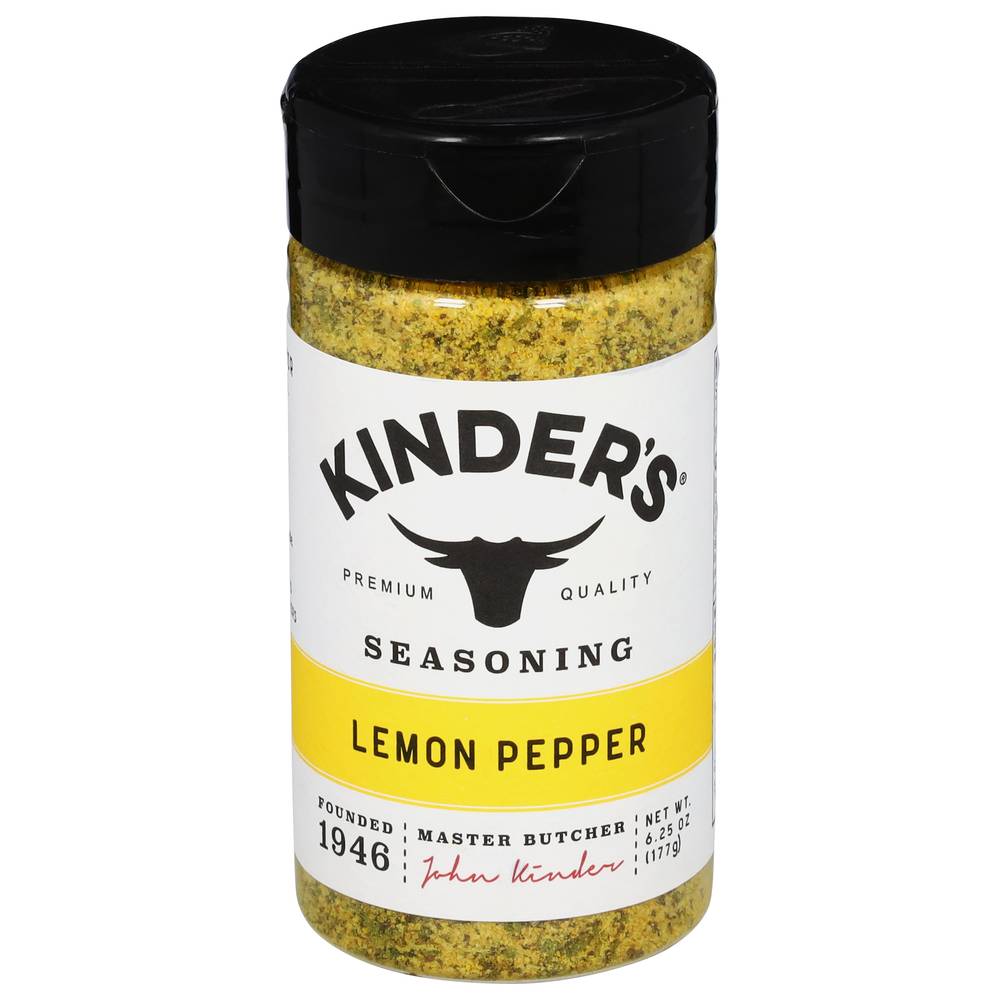 Kinder's Cracked Pepper & Lemon Seasoning (6.2 oz)