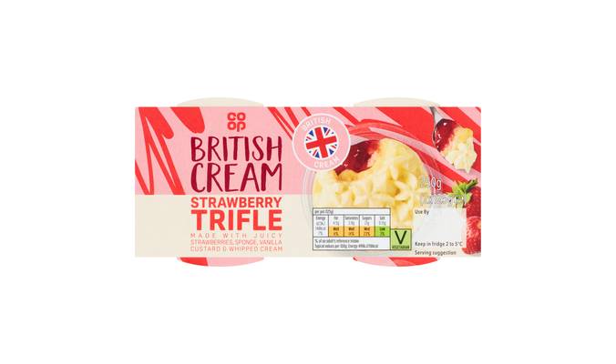 Co-op Strawberry Trifle 2 x 125g (250g)