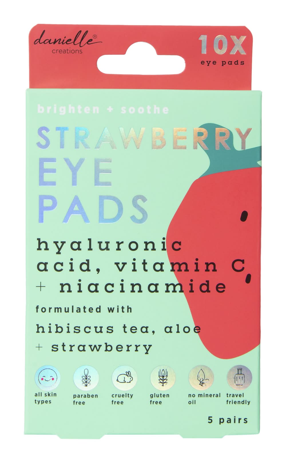 Danielle Creations® Strawberry Eye Pads 10-Count Strawberry Eye Pads