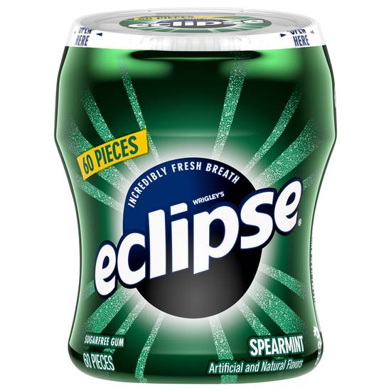 Eclipse Wrigley's Big-E Sugar Free Spearmint Gum (60 ct)