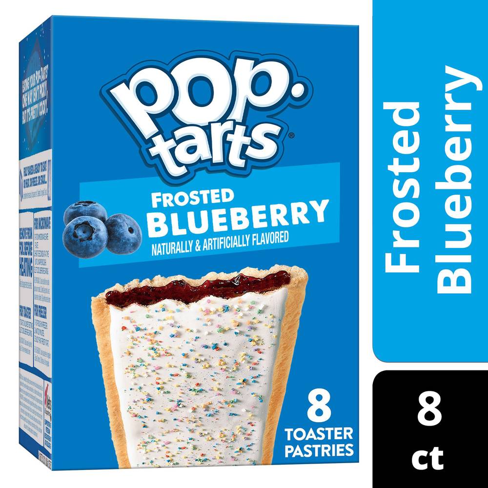 Pop-Tarts Toaster Pastries Pouch, Frosted Blueberry (13.5 oz, 8 ct)