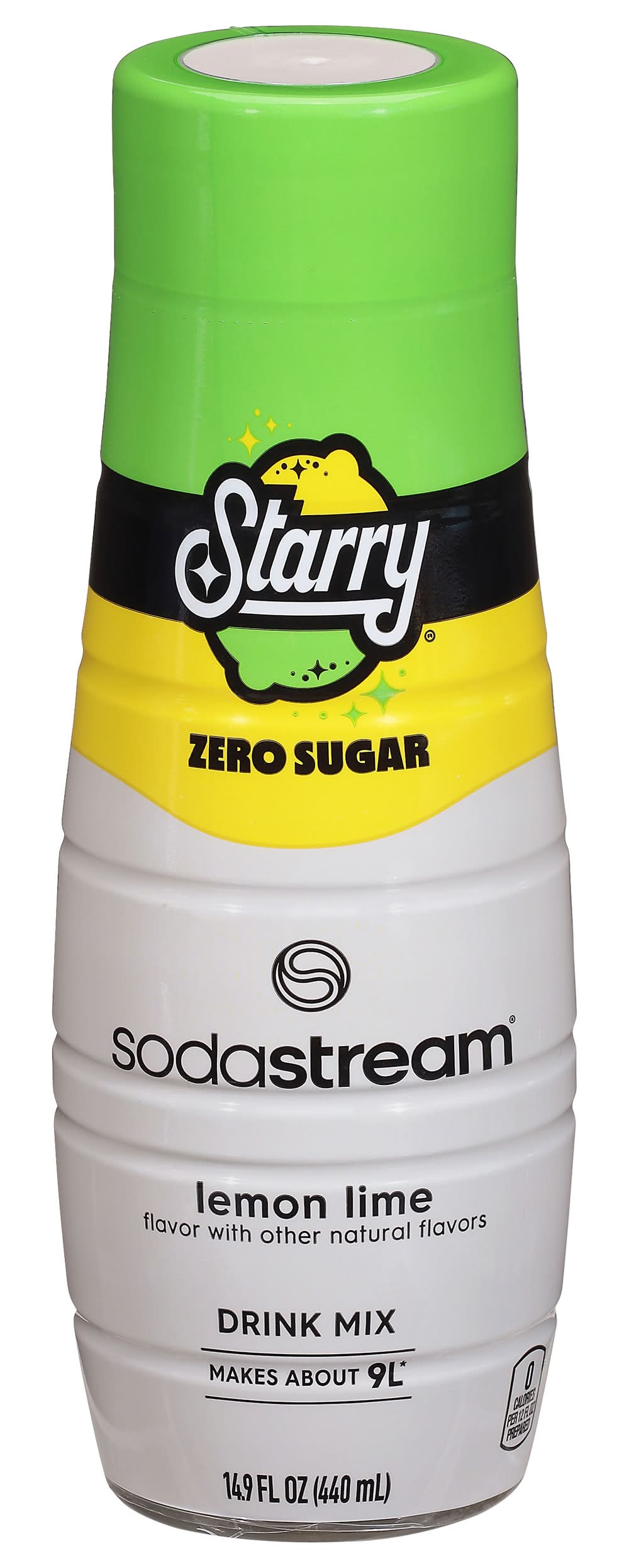 SodaStream Starry Zero Sugar Beverage Drink Mix, Lemon-Lime (14.9 fl oz)