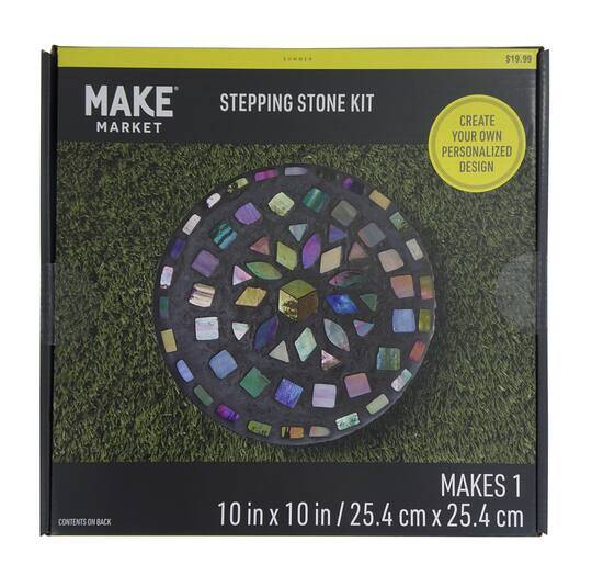 Make Market Round Stepping Stone Kit, 10 in, Assorted