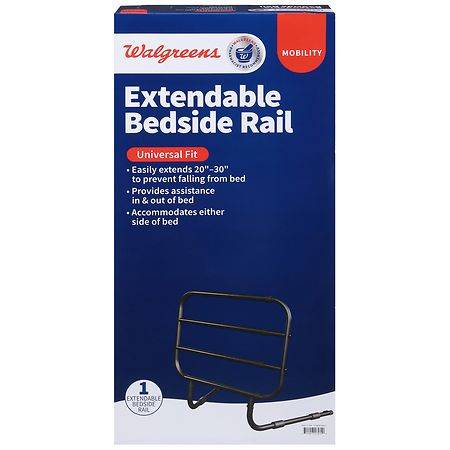 Walgreens Universal Extendable Bedside Rail 20" - 30" (10 ct)