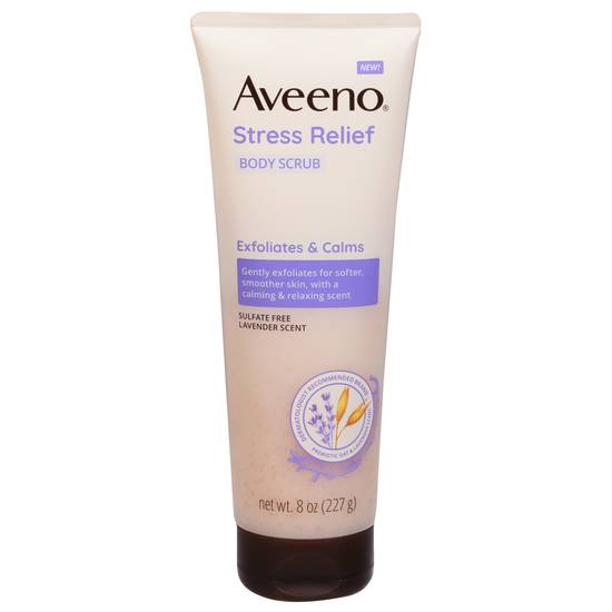 Aveeno Stress Relief Lavender Scent Body Scrub