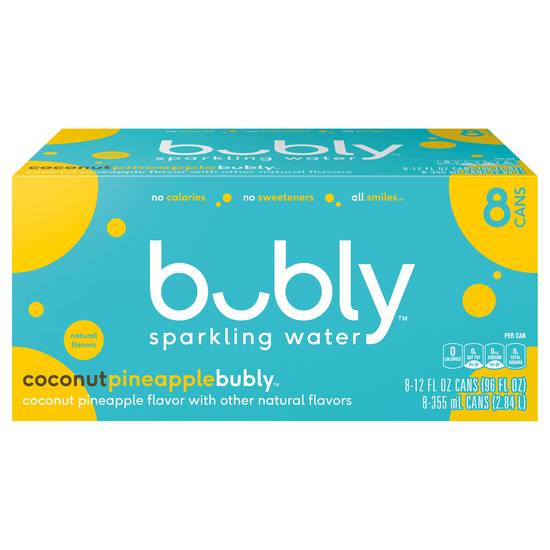Bubly Sparkling Water (8 ct , 12 fl oz) (coconut - pineapple )