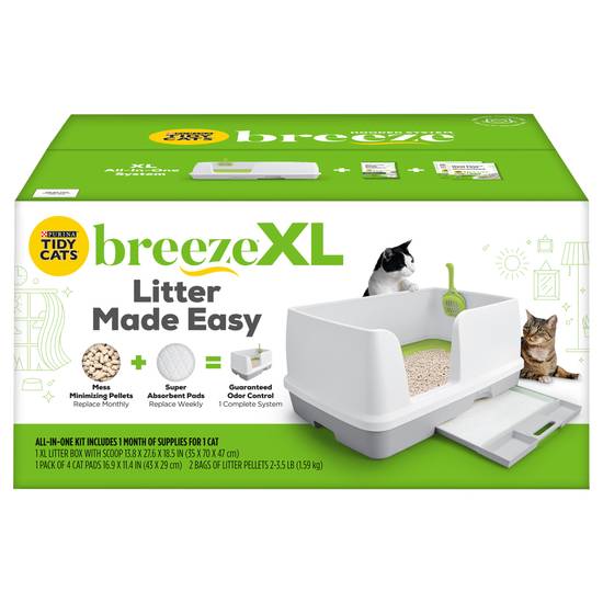 Purina Tidy Cats Breeze Xl All-In-One Kit