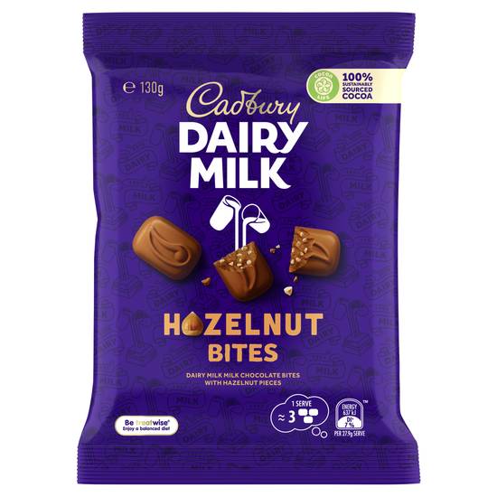 Cadbury Dairy Milk Hazelnut Chocolate Bites 130g