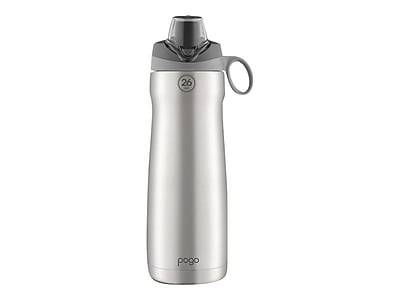 POGO GEAR Stainless Steel Vacuum Insulated Water Bottle, 26 oz., Gray (424-0436-041-6)