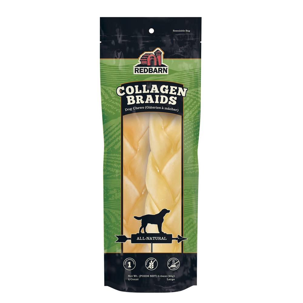 Redbarn Collagen Braided Dog Chews