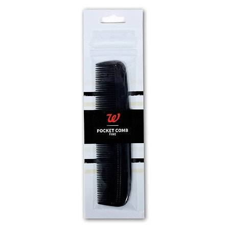 Walgreens Pocket Comb Black