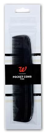 Walgreens Pocket Comb Black