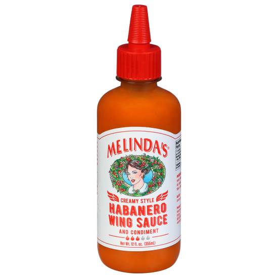 Melinda's Creamy Style Habanero Wing Sauce and Condiment