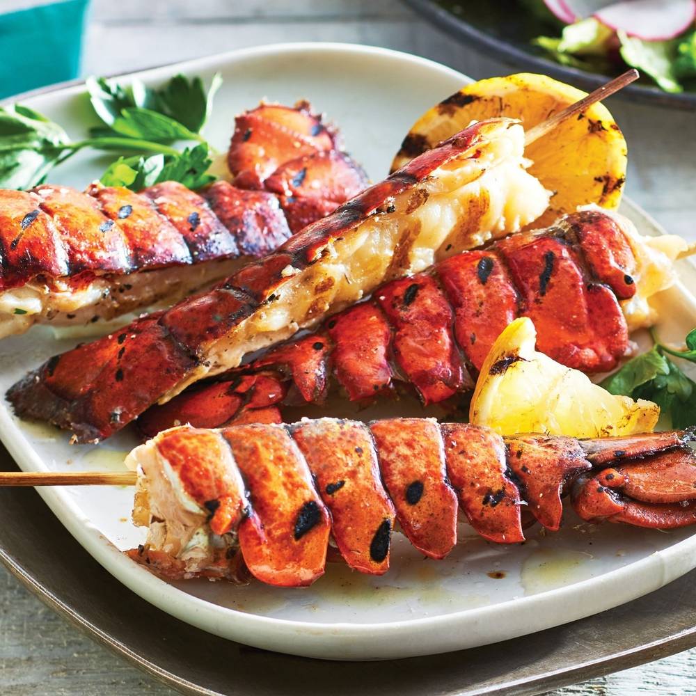 M&M Food Market · Queues de homard en brochette - Lobster Tail Skewers (200g)