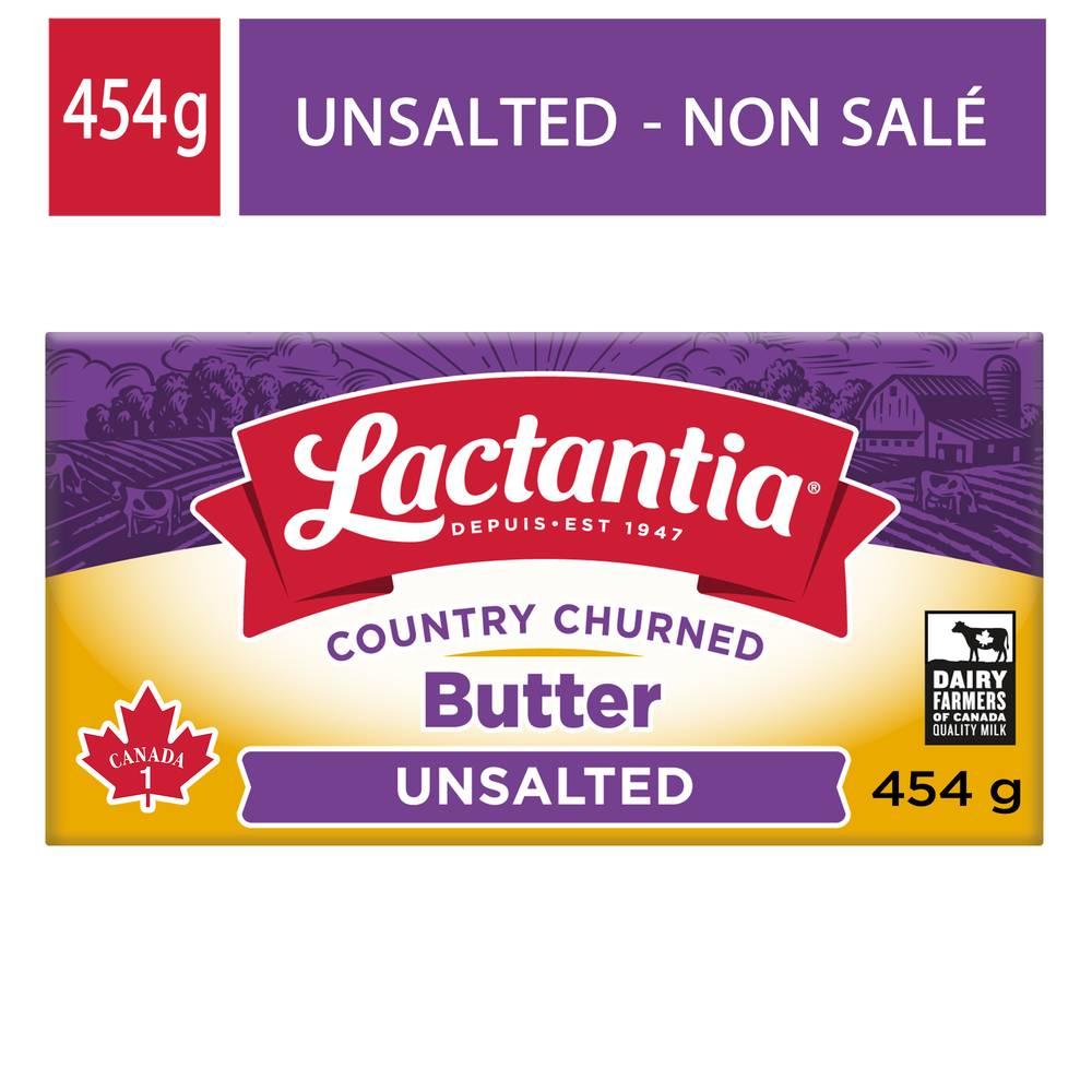 Lactantia Country Churned Unsalted Butter (454 g)