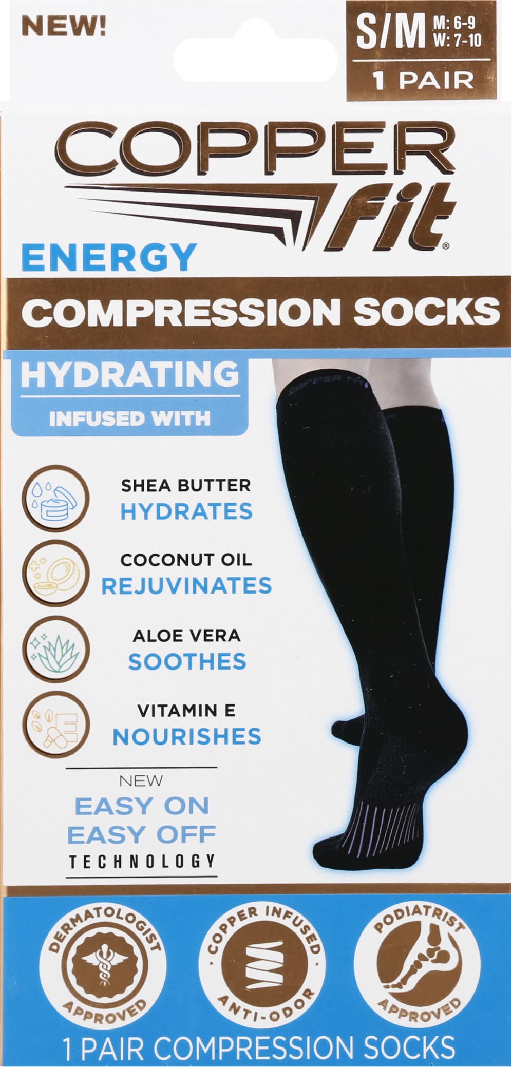 Copper Fit Energy Small & Medium Compression Socks