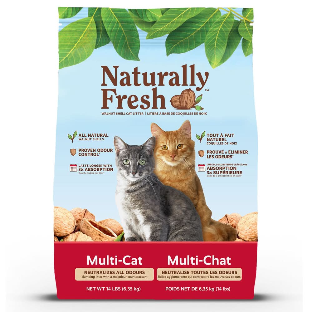 Naturally Fresh Quick Clumping Multi-Cat Cat Litter, 14 lb