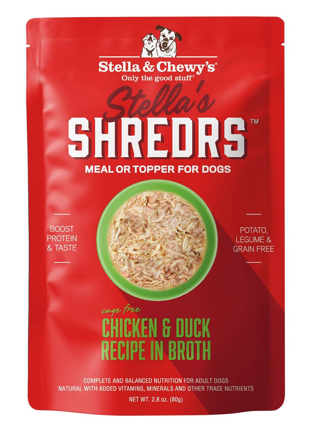 Stella & Chewy's Shredrs Meal or Topper For Dogs (2.8 oz)