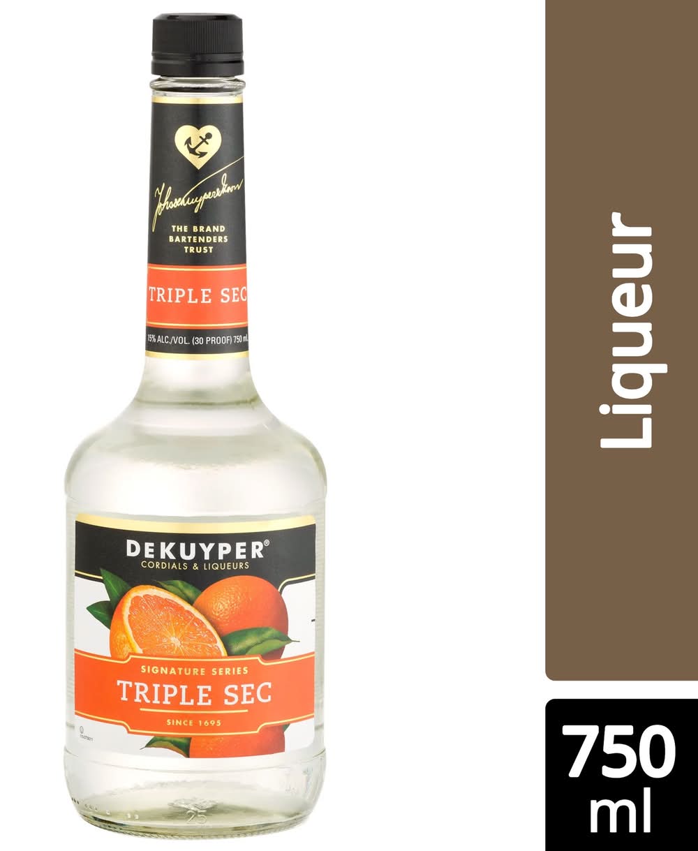 DeKuyper Triple Sec Liqueur (750 ml)