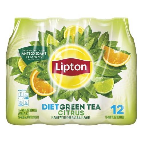 Lipton Diet Citrus Green Tea (12 x 16.9 fl oz)