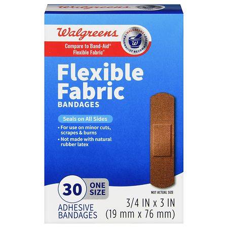 Walgreens Flexible Fabric Bandages (light)