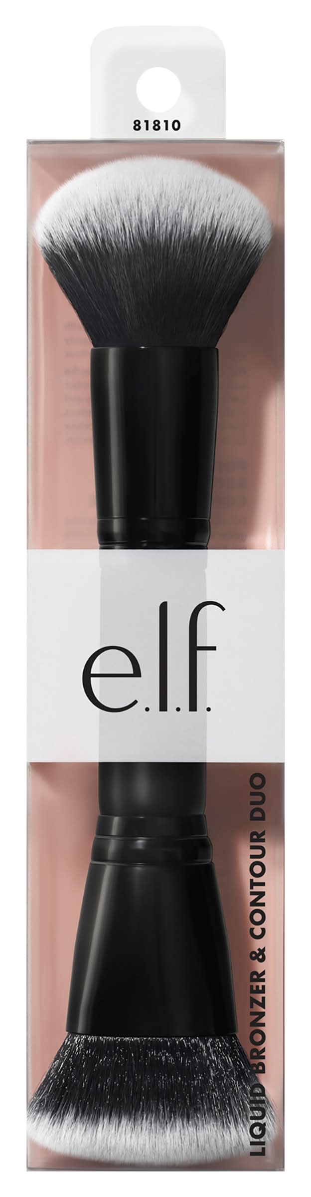 e.l.f. Liquid Bronzer & Contour Duo Brush, Black