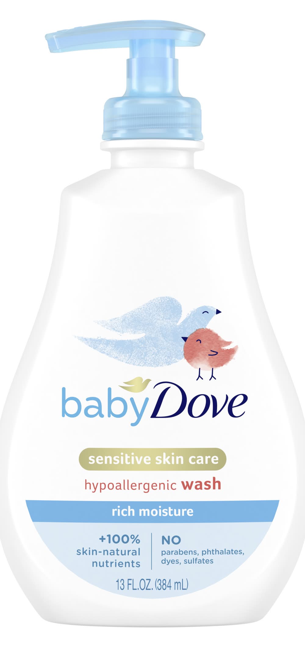 Dove Rich Moisture Hypoallergenic Baby Wash & Shampoo (13 fl oz)