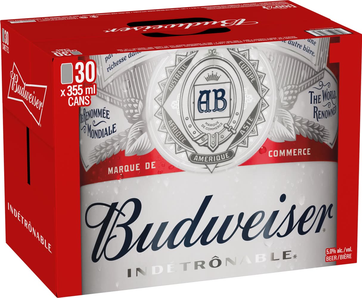 Budweiser Lager Beer (30 x 355 ml)