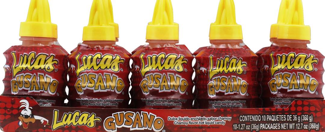 Lucas Chamoy Flavor Hot Liquid Candy (10 ct)
