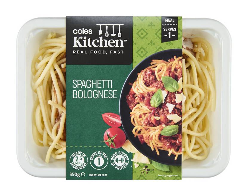 Coles Kitchen Spaghetti Bolognese (350g)