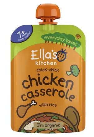 Ella's Kitchen Organic Chicken and Rice Casserole Baby Pouch 7+ Months (130g)