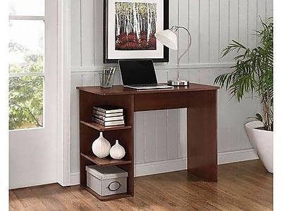 Easy 2 Go 40W Student Desk with Bookcase, Dark Wood (WE-OF-0146-CC)