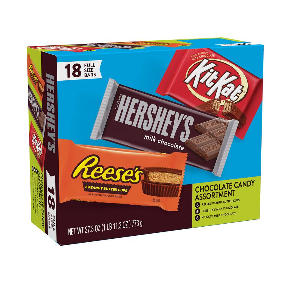 Hershey's Full Size Candy Bars Variety pack (18 ct)