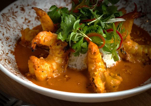 Red Curry Prawns