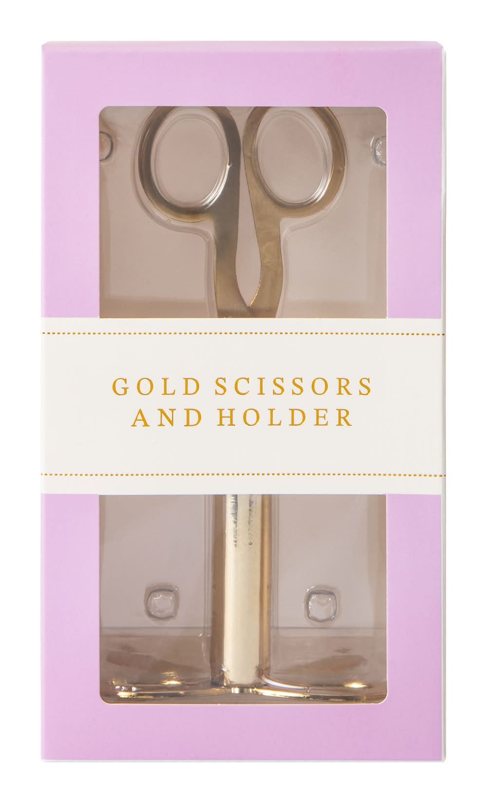 Gold Scissors And Holder Set