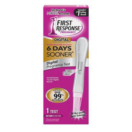 First response test de grossesse numérique de première réponse(mc) (1 test) - digital pregnancy test (1 test)