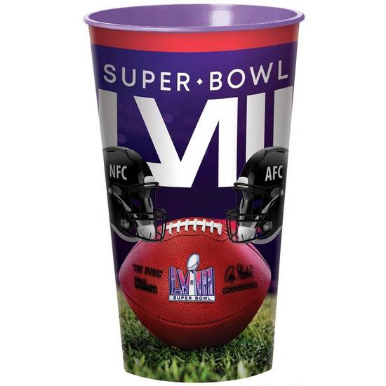 Party City Exclusive Dueling Teams Super Bowl Cup (4" x 6.5")