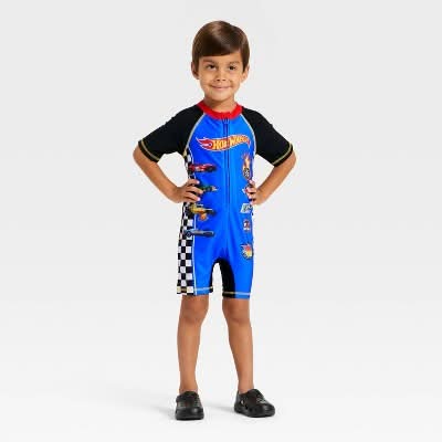Mattel Toddler Boys' Hotwheels Racing Unisuit, 3T, Blue