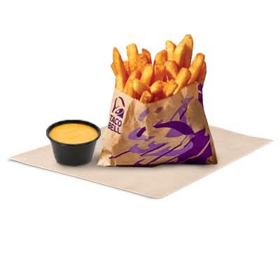 Seasoned Fries + Nacho Cheese Sauce