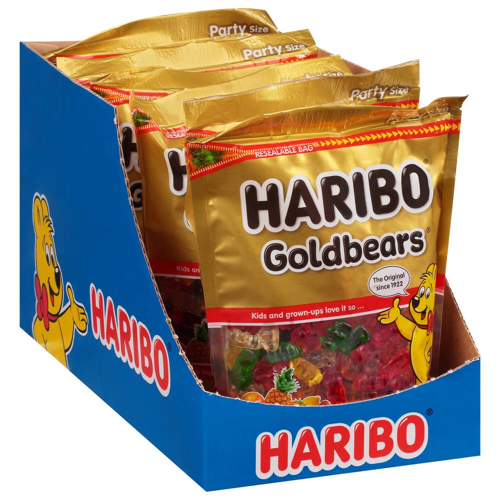 Haribo Goldbears Party Size Gummy Candy Bags, Assorted (6 x 28.8 oz)