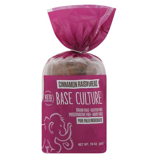 Base Culture Paleo Keto Cinnamon Raisin Bread (16 oz)