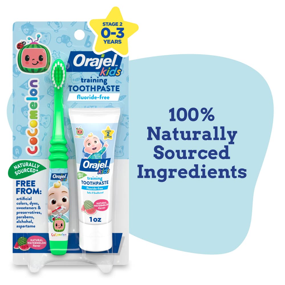 Orajel Kids Watermelon Toothpaste & Toothbrush Stage 2 (1 oz)