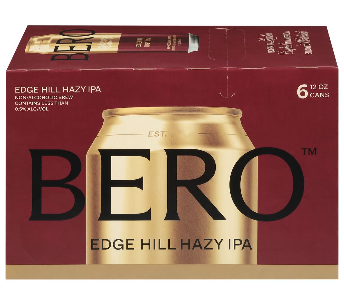 Bero Brewing Edge Hill Hazy Ipa Non-Alcoholic Beer (6 x 12 fl oz)