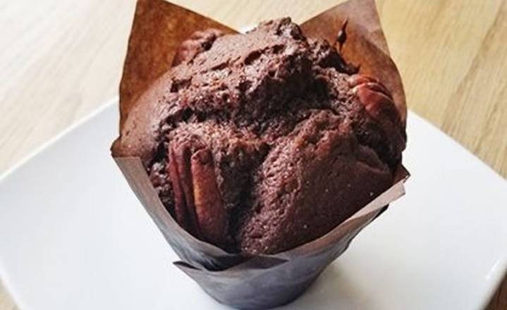 Double Chocolate Pecan Muffin