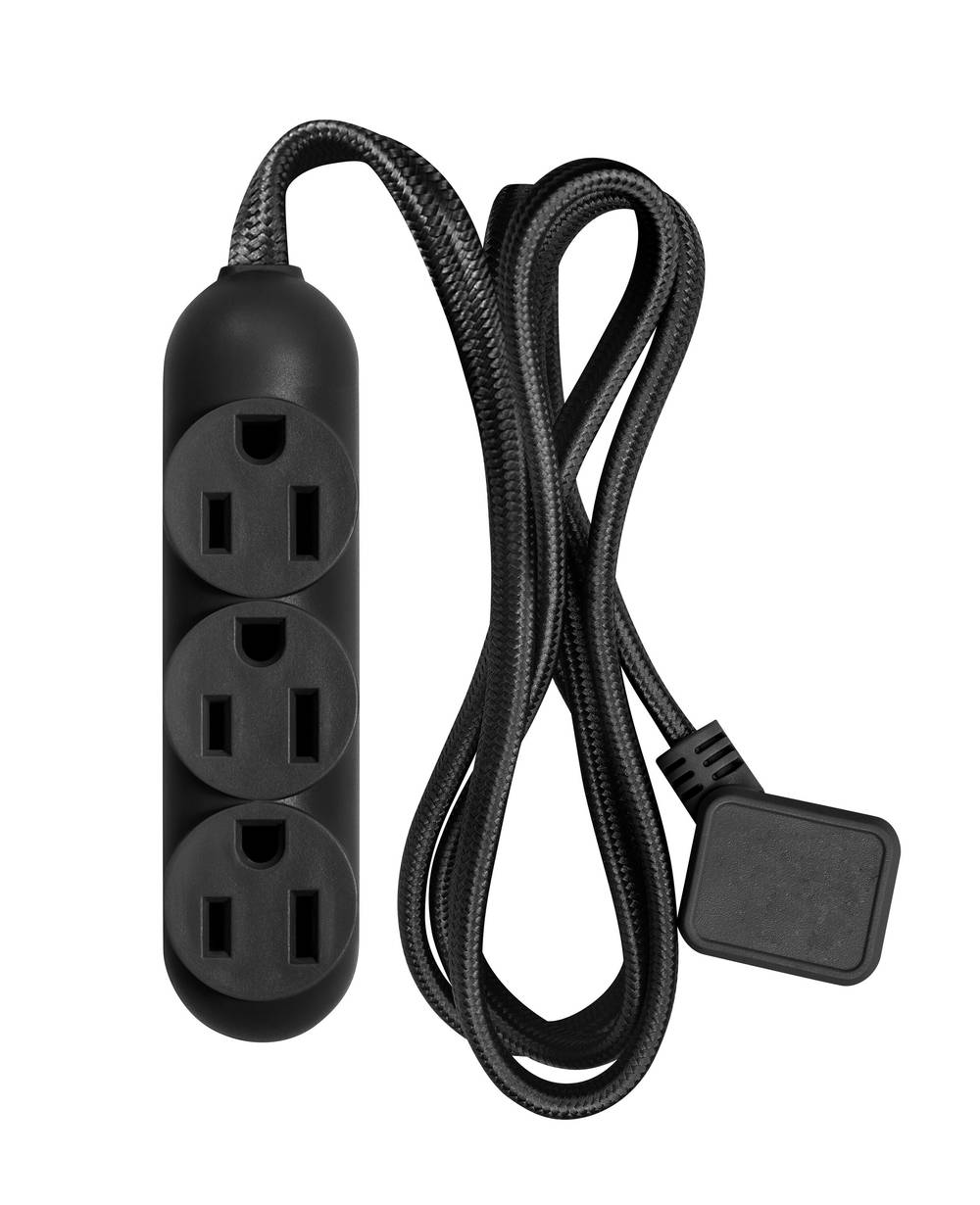 Utilitech 4-ft 3-Outlet Indoor Black Power Strip | 23242